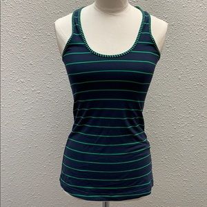 Lululemon blue green racerback tank size 4
